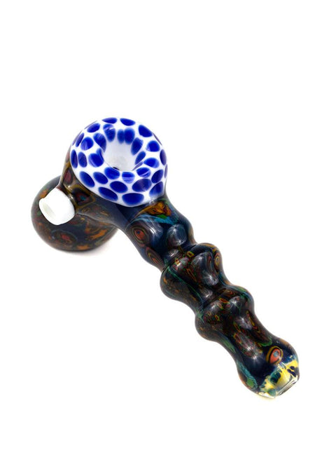 Vince P | Small Worked Bubbler - Peace Pipe 420
