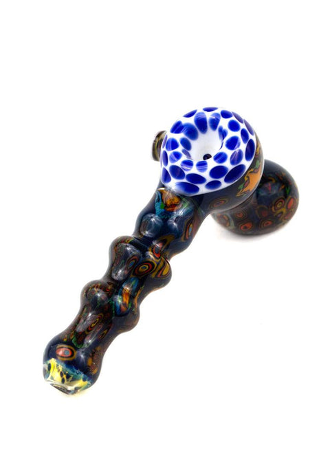 Vince P | Small Worked Bubbler - Peace Pipe 420