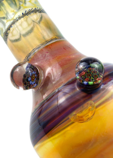 Vince P | XL Worked Bubbler - Peace Pipe 420