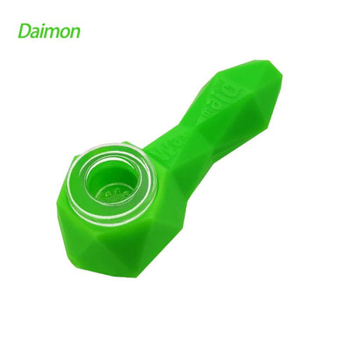 Waxmaid | Diamon Silicone Handpipe - Peace Pipe 420