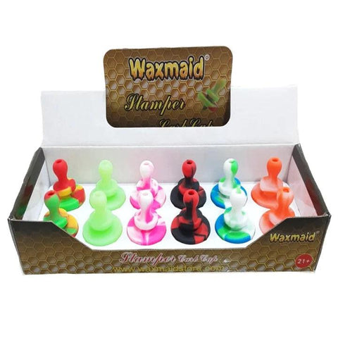 Waxmaid | Stamper Carb Cap - Peace Pipe 420