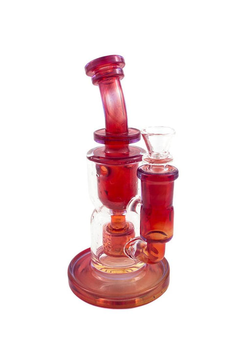 Fat Boy | Red Fumed Mini Torus - Peace Pipe 420