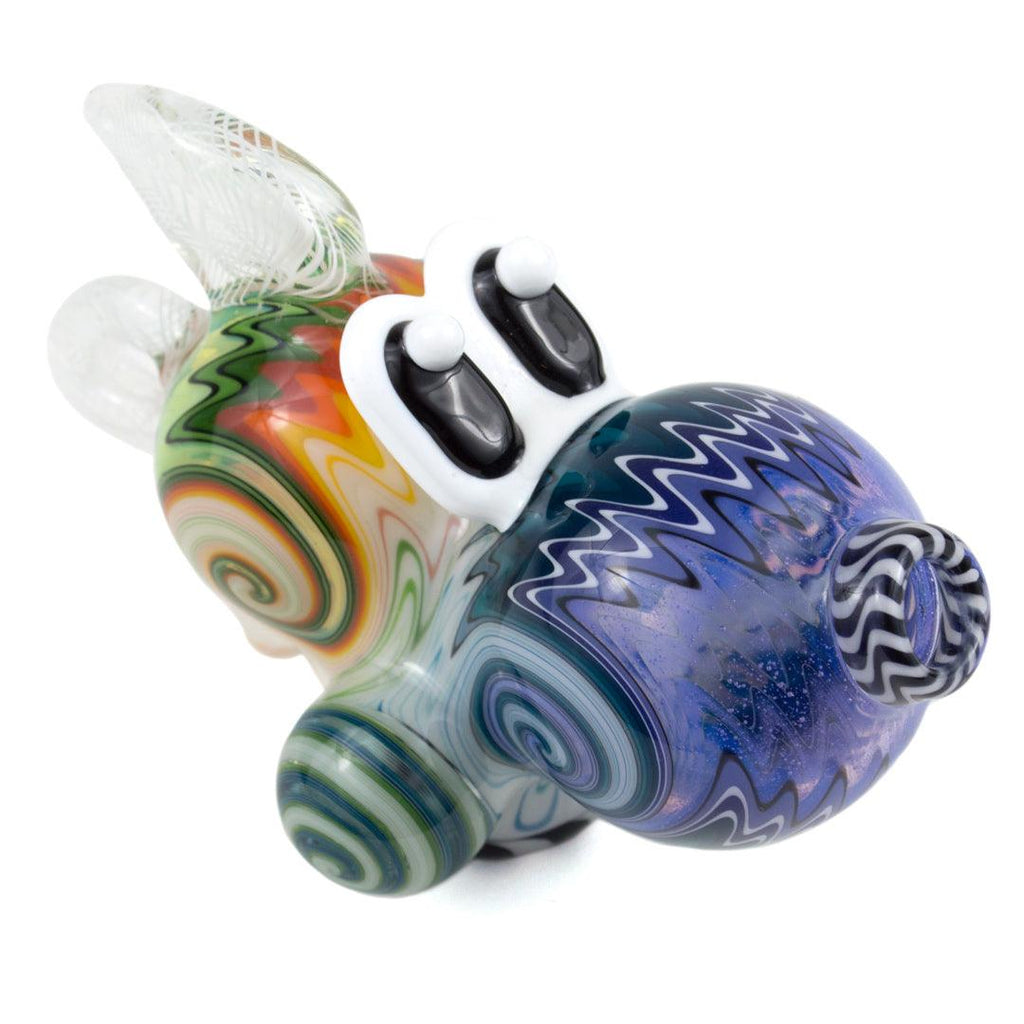 Global Glassworks | Yoshi Light Wig-Wag Pendant Pipe - Peace Pipe 420