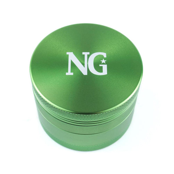 Nice Glass | 4 Piece Grinders - Green - Peace Pipe 420