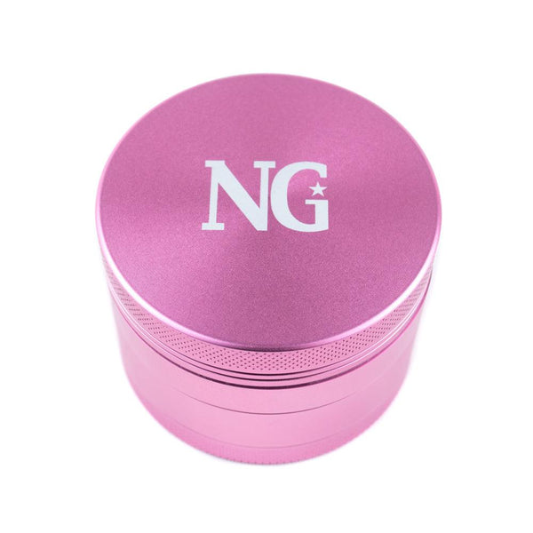 Nice Glass | 4 Piece Grinders - Pink - Peace Pipe 420