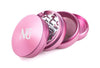 Nice Glass | 4 Piece Grinders - Pink - Peace Pipe 420