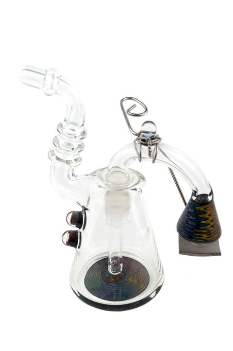 Korey Cotnam | Rainbow Mini Rig w/Swing Arm - Peace Pipe 420