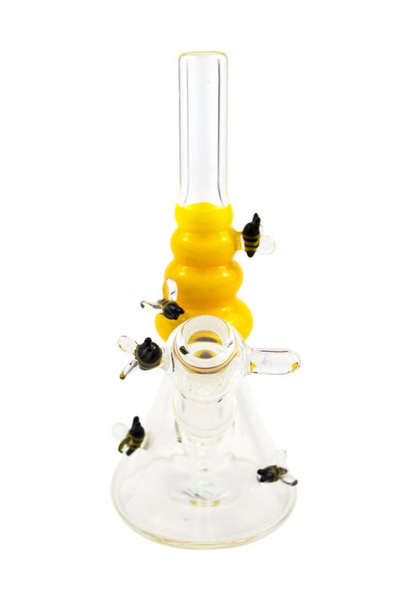 Mike D | Yellow Bee Hive Mini Rig - Peace Pipe 420