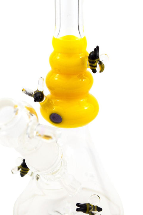 Mike D | Yellow Bee Hive Mini Rig - Peace Pipe 420