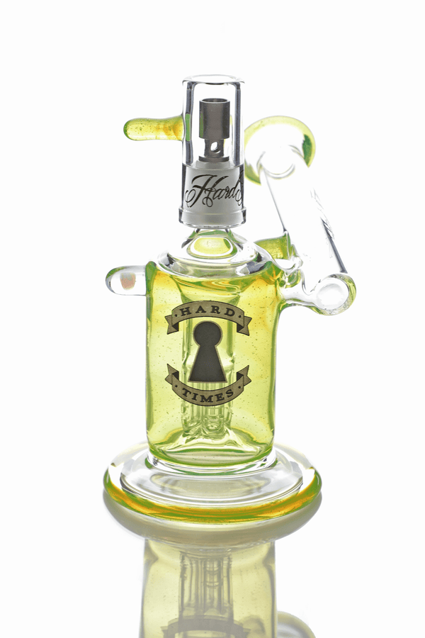 Hard Times | 5.5" Slyme All Over 4-Leg Side Car Rig - Peace Pipe 420