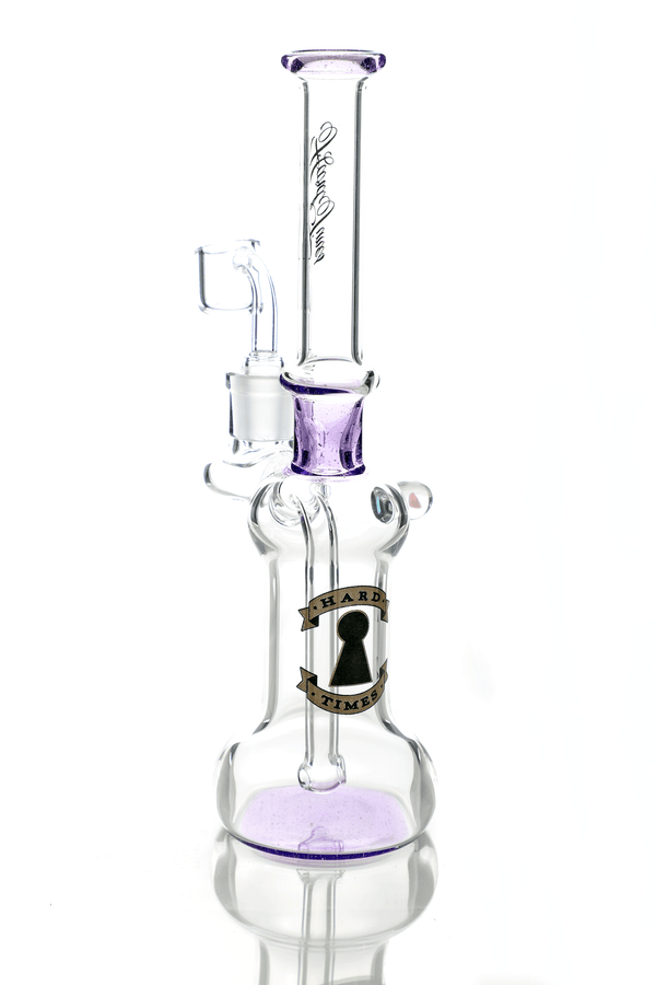 Hard Times | 9" Purple Straight Rig - Peace Pipe 420