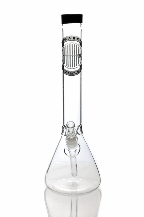 Hard Times | 16" 5mm Beaker - Peace Pipe 420