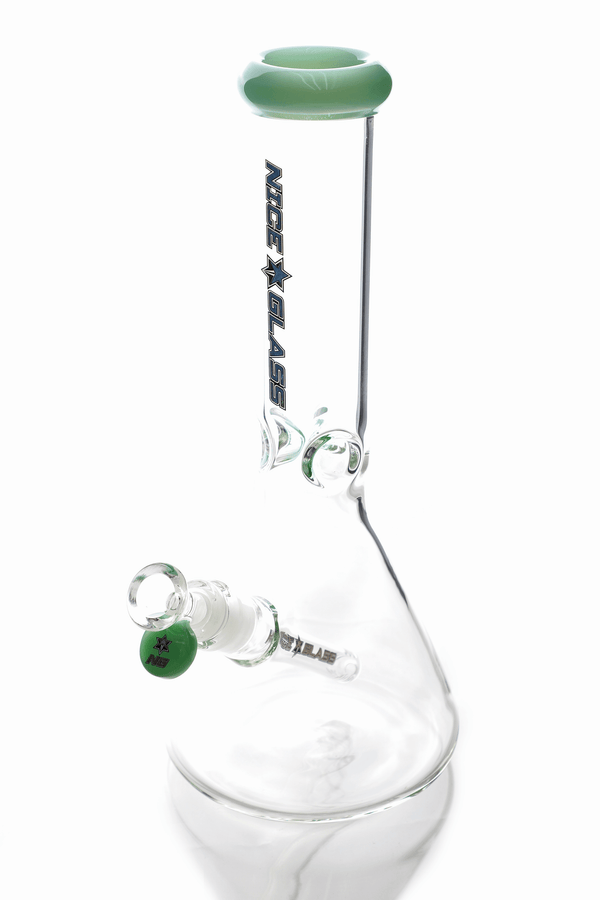 Nice Glass | 13" Beaker - Peace Pipe 420