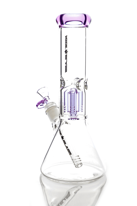 Nice Glass | 12" Tree Perc Beaker - Peace Pipe 420