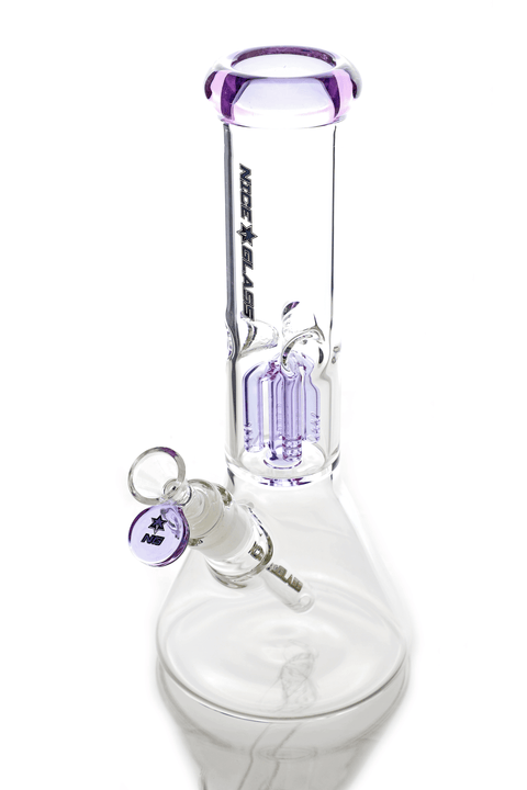 Nice Glass | 12" Tree Perc Beaker - Peace Pipe 420