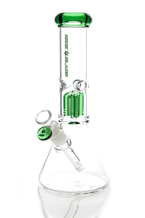 Nice Glass | 12" Tree Perc Beaker - Peace Pipe 420