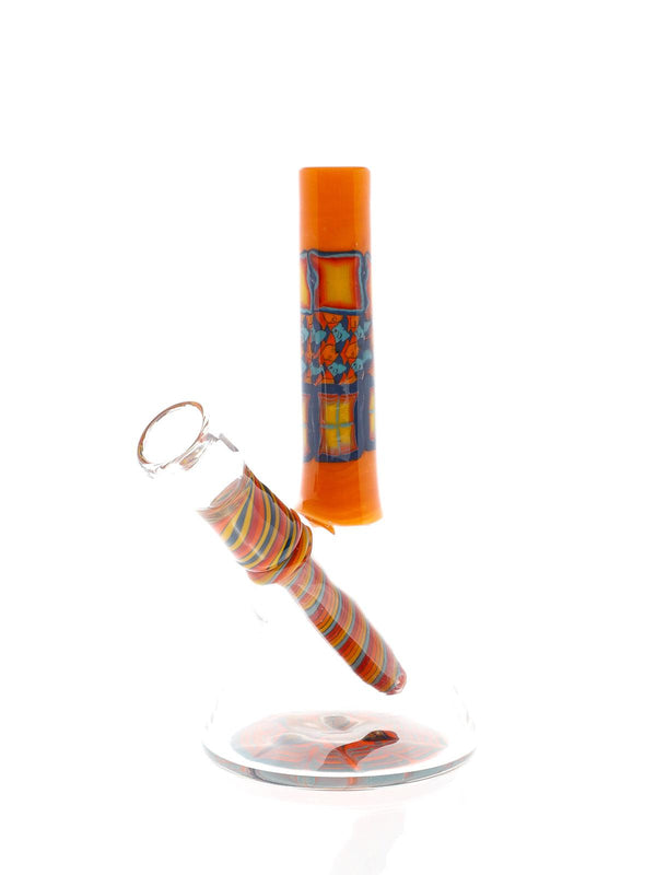 Cap'N Crunk | Orange Worked Mini Tube - Peace Pipe 420