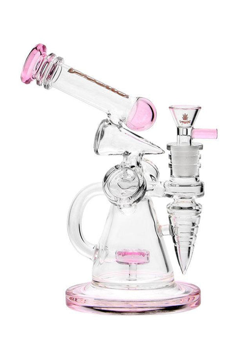 Preemo | 8" Celestial Scope Recycler - Peace Pipe 420