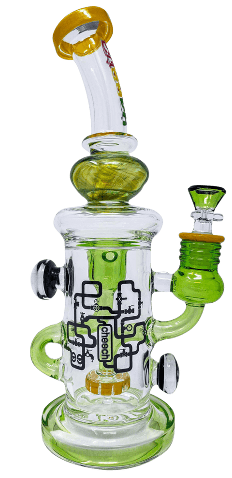Cheech Glass | 12" Inner Recycler - Peace Pipe 420