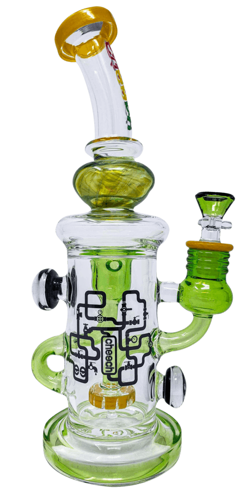 Cheech Glass | 12" Inner Recycler - Peace Pipe 420