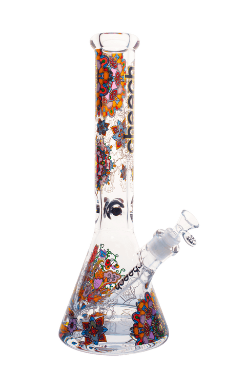 Cheech | 15" Mandala Graphic Beaker - Peace Pipe 420
