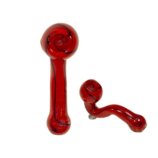 Glass Sherlock Pipe - Peace Pipe 420