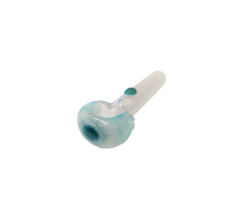 Jelly Fish | Frosted Body with Coloured Bowl - Peace Pipe 420