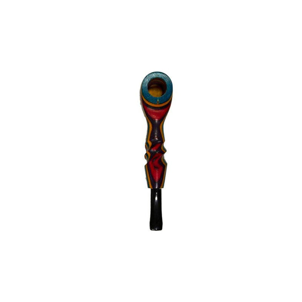 Mill Pipe | 4" Sculpted Multicolour Body - Peace Pipe 420