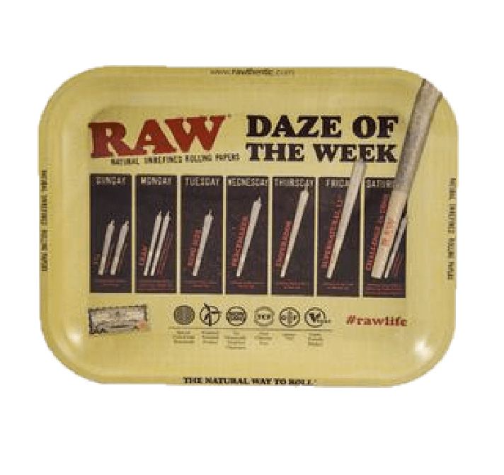Raw | Daze of the Week Tray - Peace Pipe 420