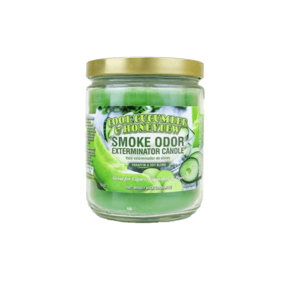 Cucumber & Honeydew | Smoke Odor Exterminator Candle - Peace Pipe 420