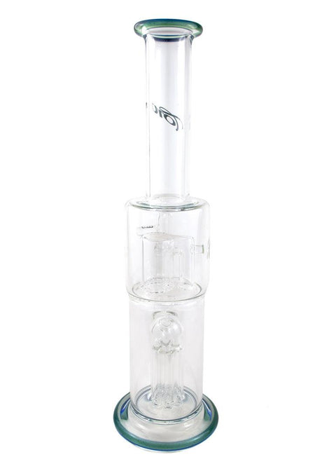 Toro | Mini Tube 7/Froth Colour Accents (Teal/Blue) - Peace Pipe 420