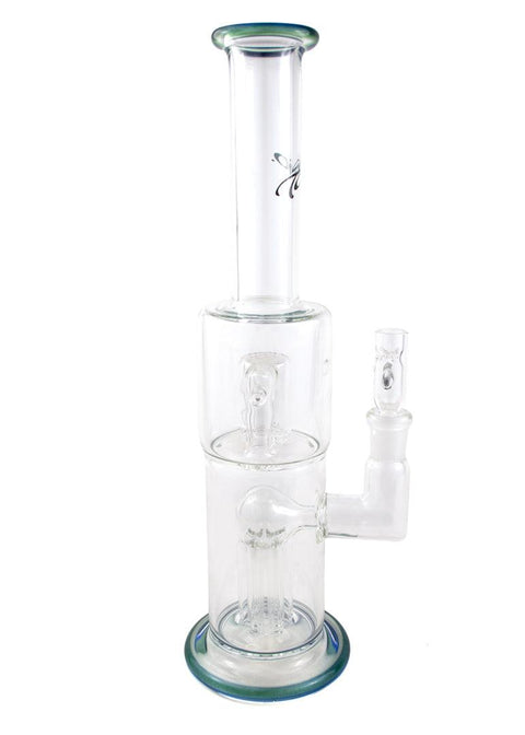 Toro | Mini Tube 7/Froth Colour Accents (Teal/Blue) - Peace Pipe 420